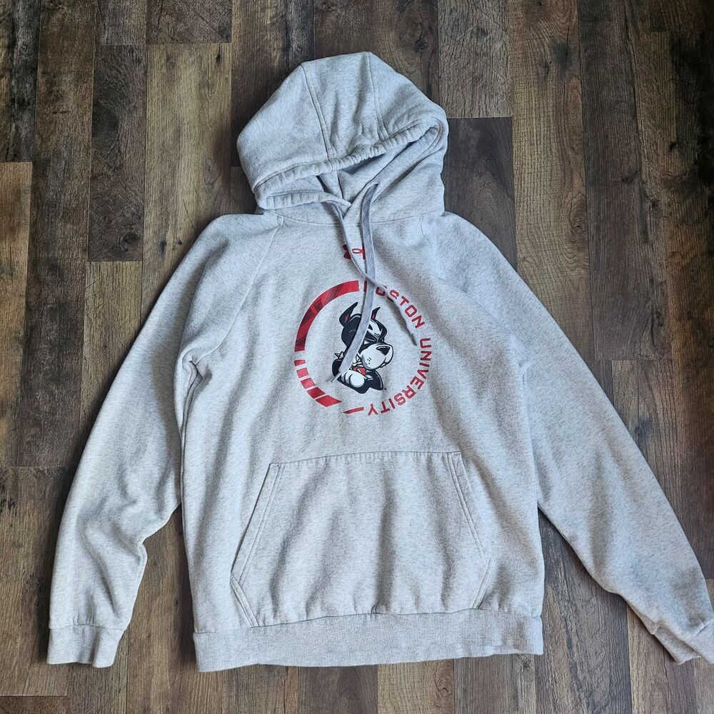 Under Armour Boston University Gray Hoodie Men’s Small, cotton/poly blend.